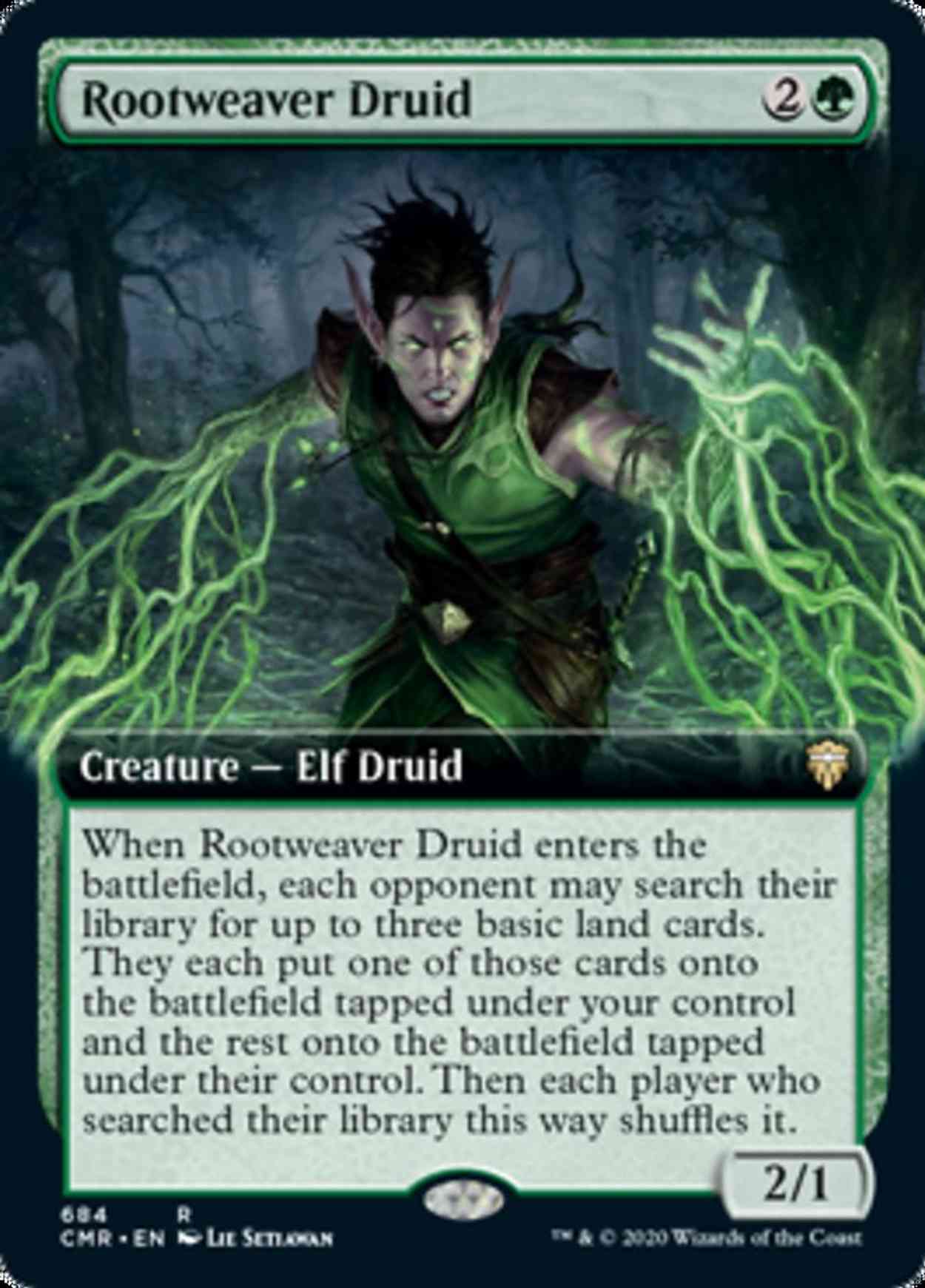 Rootweaver Druid (Extended Art) magic card front