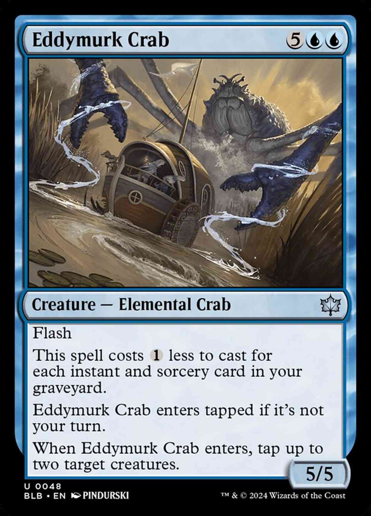 Eddymurk Crab magic card front