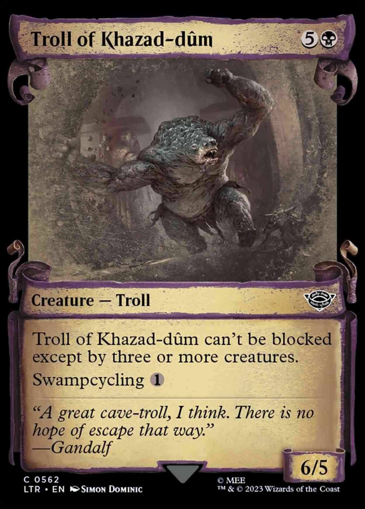 Troll of Khazad-dûm (Showcase Scrolls) magic card front