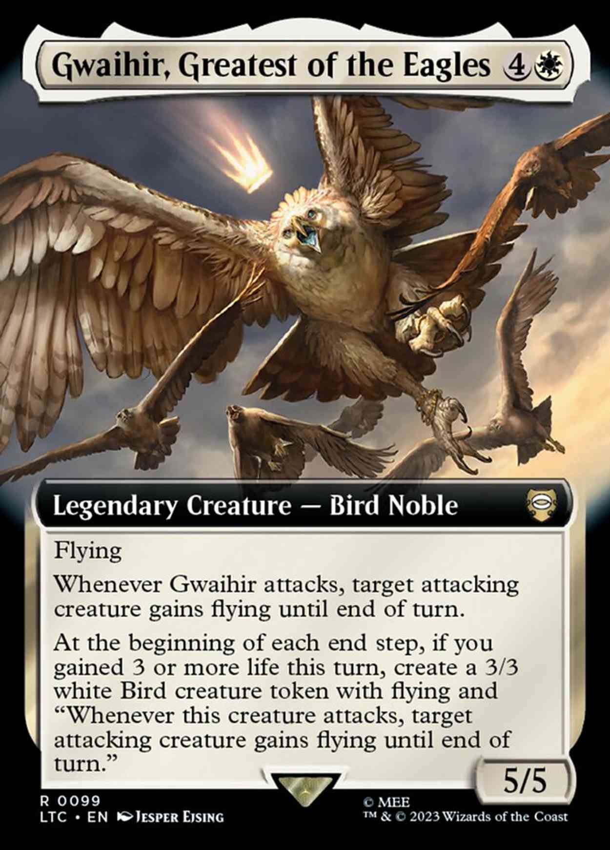 Gwaihir, Greatest of the Eagles (Extended Art) magic card front