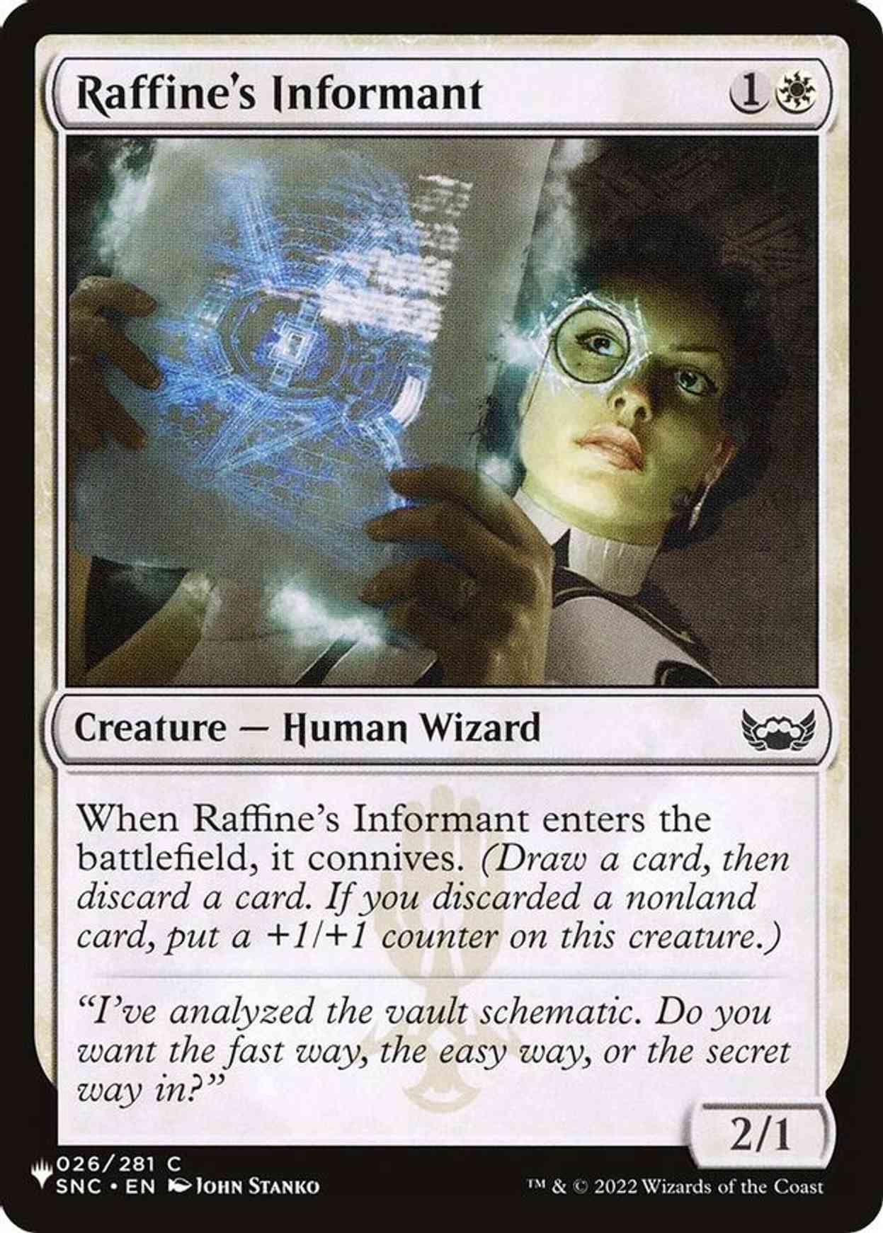 Raffine's Informant magic card front