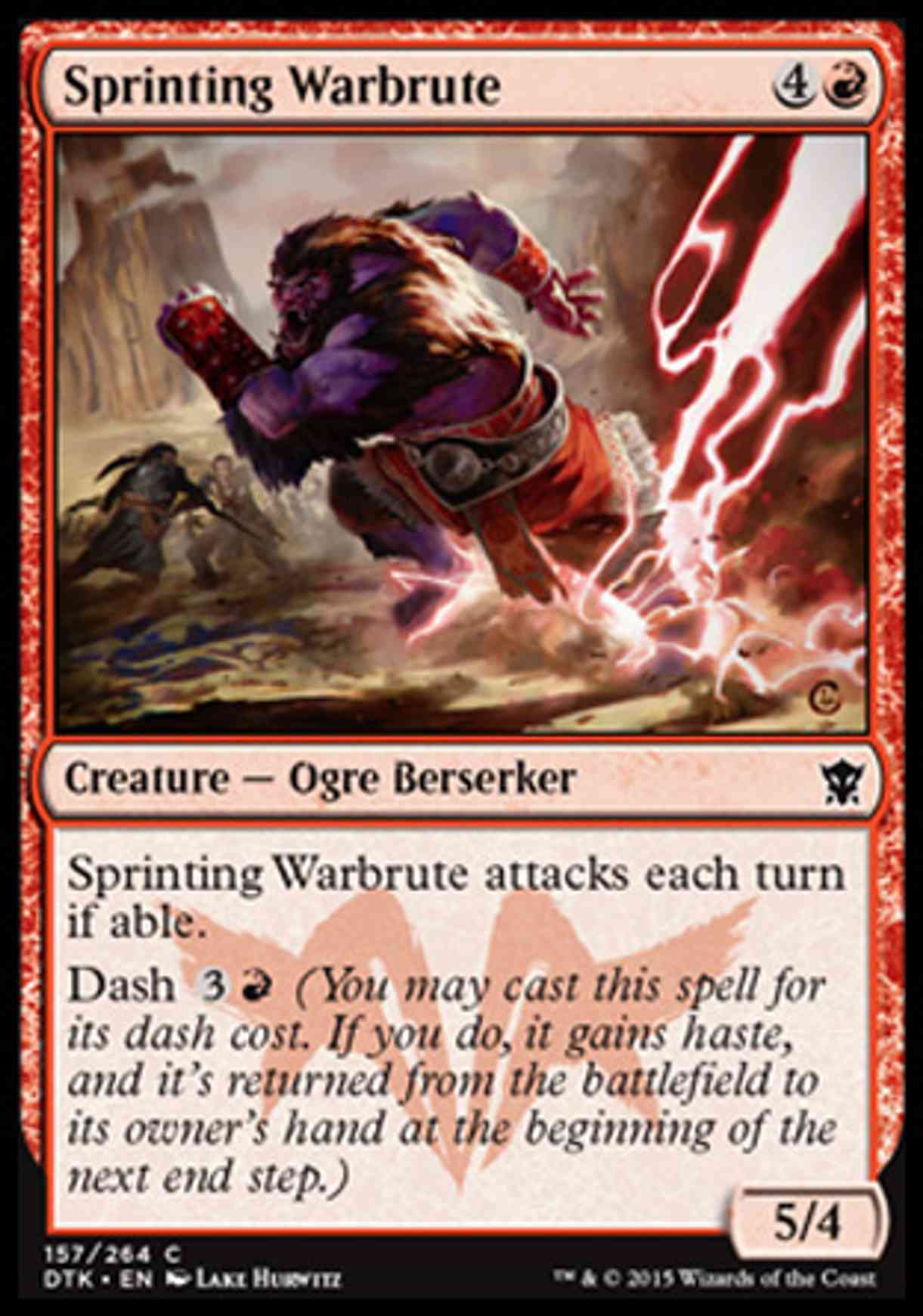 Sprinting Warbrute magic card front