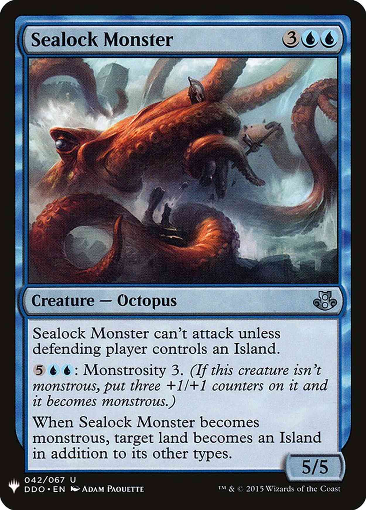Sealock Monster magic card front