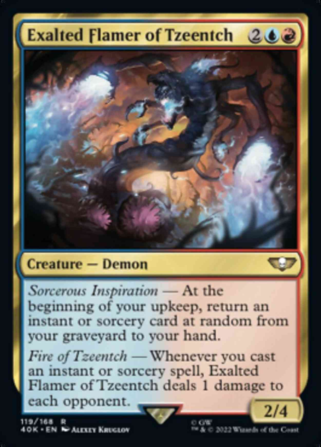 Exalted Flamer of Tzeentch (Surge Foil) magic card front