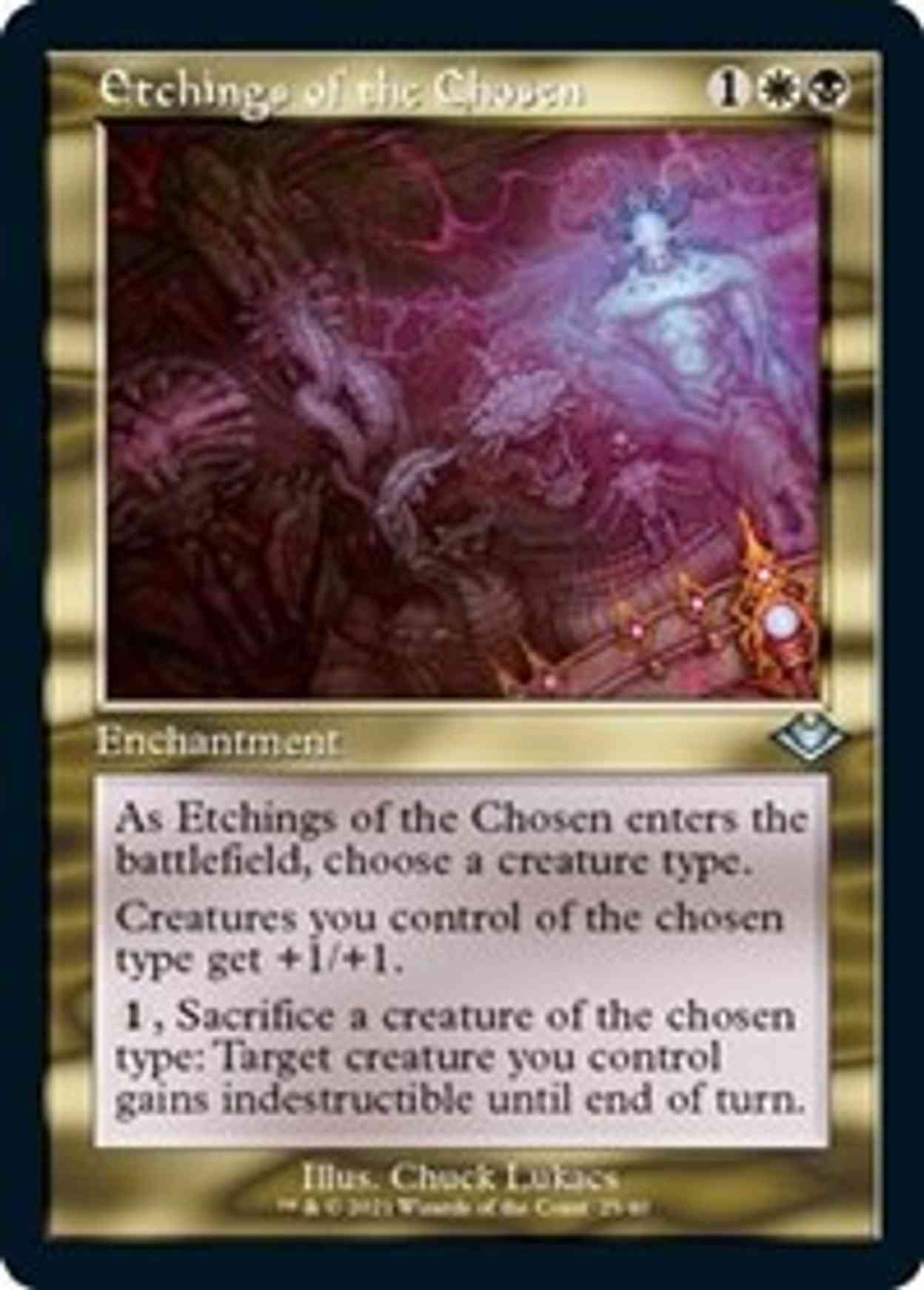 Etchings of the Chosen (Retro Frame) (Foil Etched) magic card front
