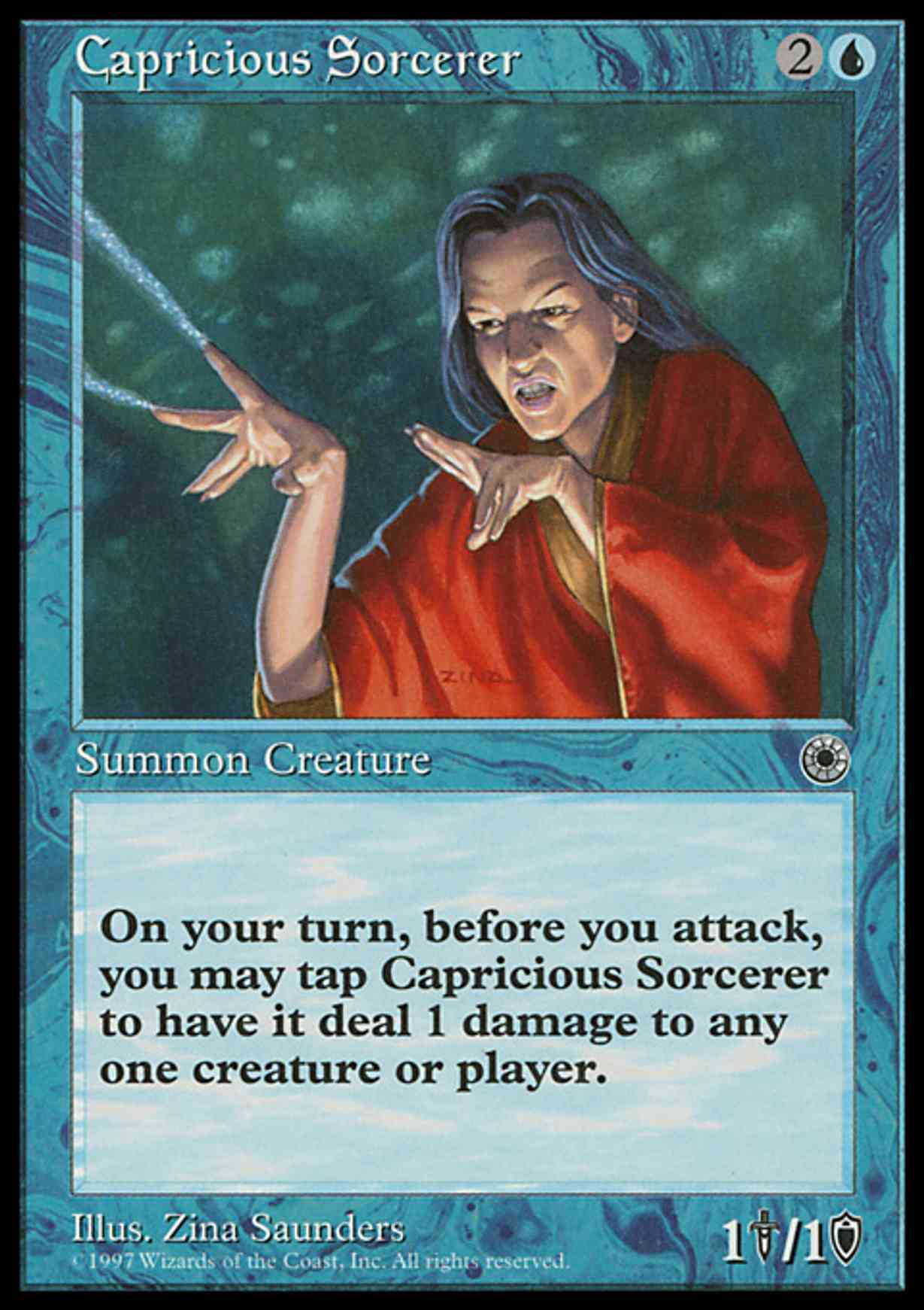 Capricious Sorcerer magic card front