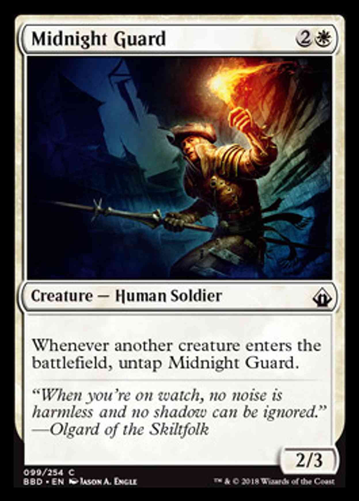 Midnight Guard magic card front