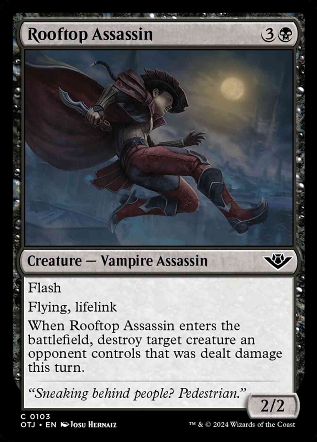 Rooftop Assassin magic card front