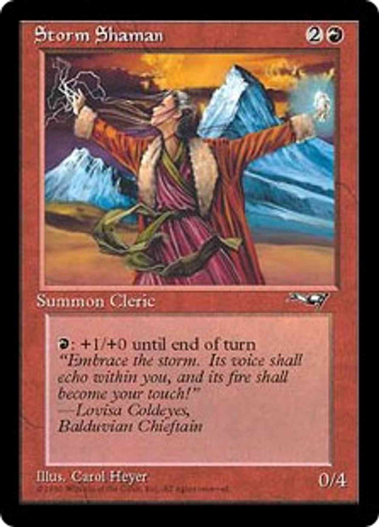 Storm Shaman (Female) magic card front