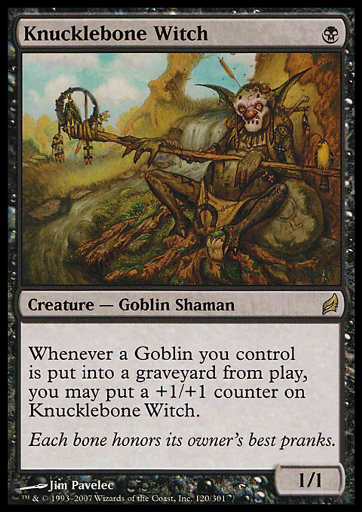 Knucklebone Witch magic card front