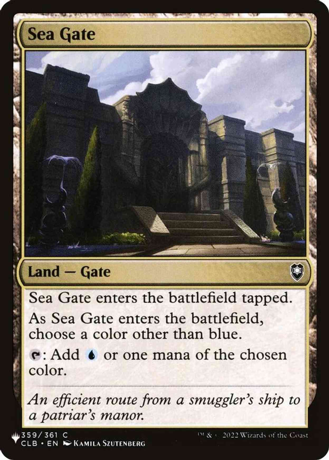 Sea Gate magic card front