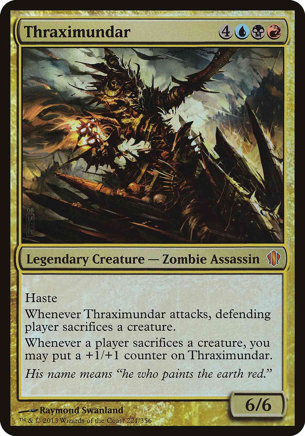 Thraximundar (Commander 2013) magic card front