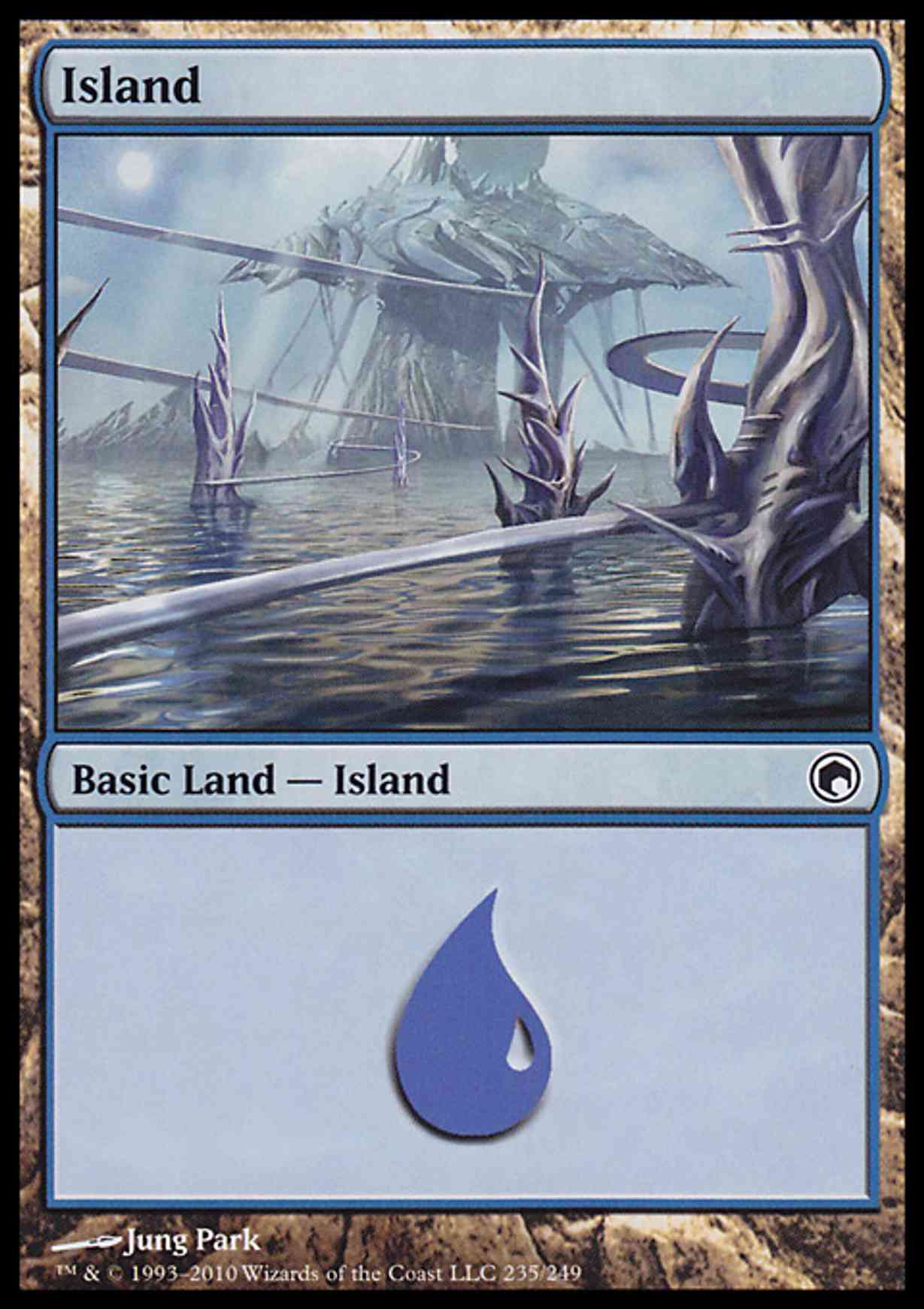 Island (235) magic card front