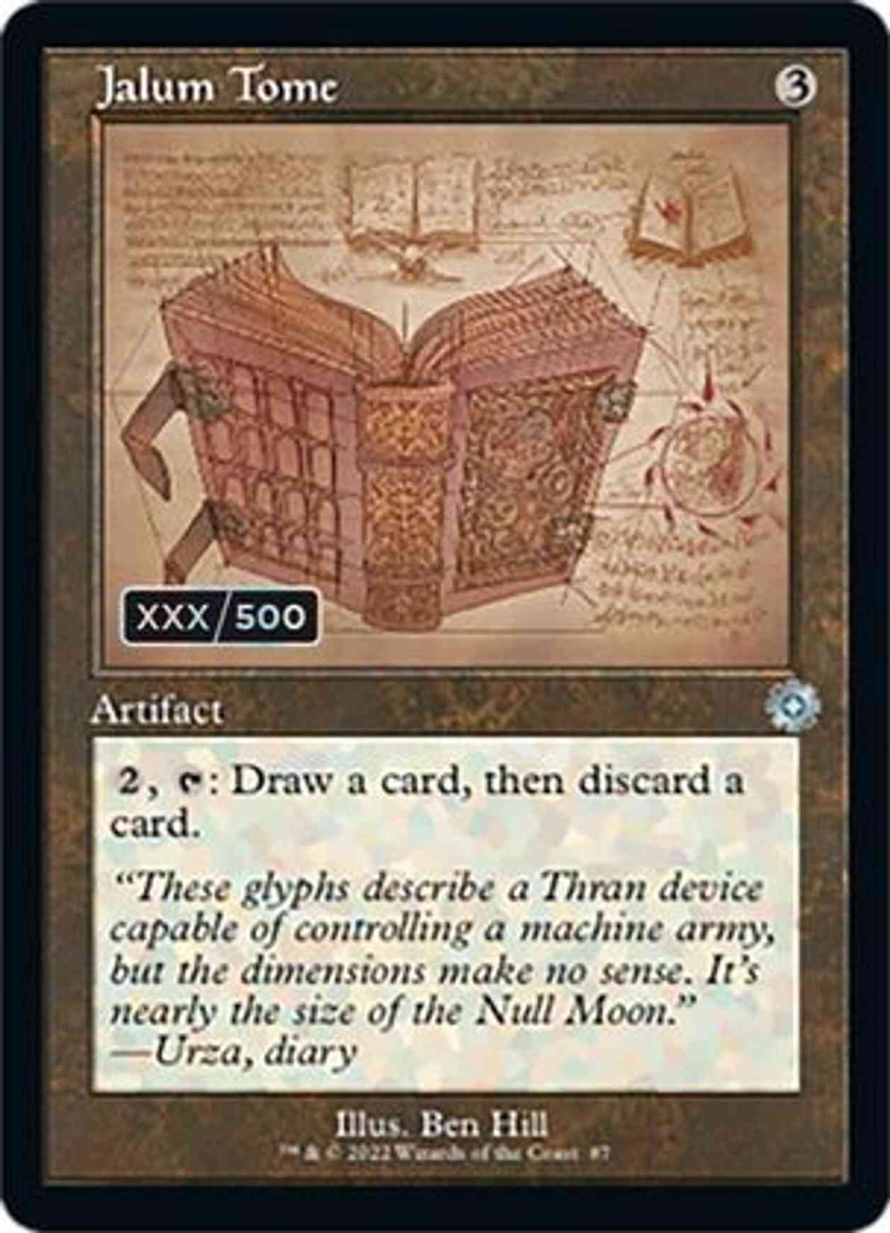 Jalum Tome (Schematic) (Serial Numbered) magic card front