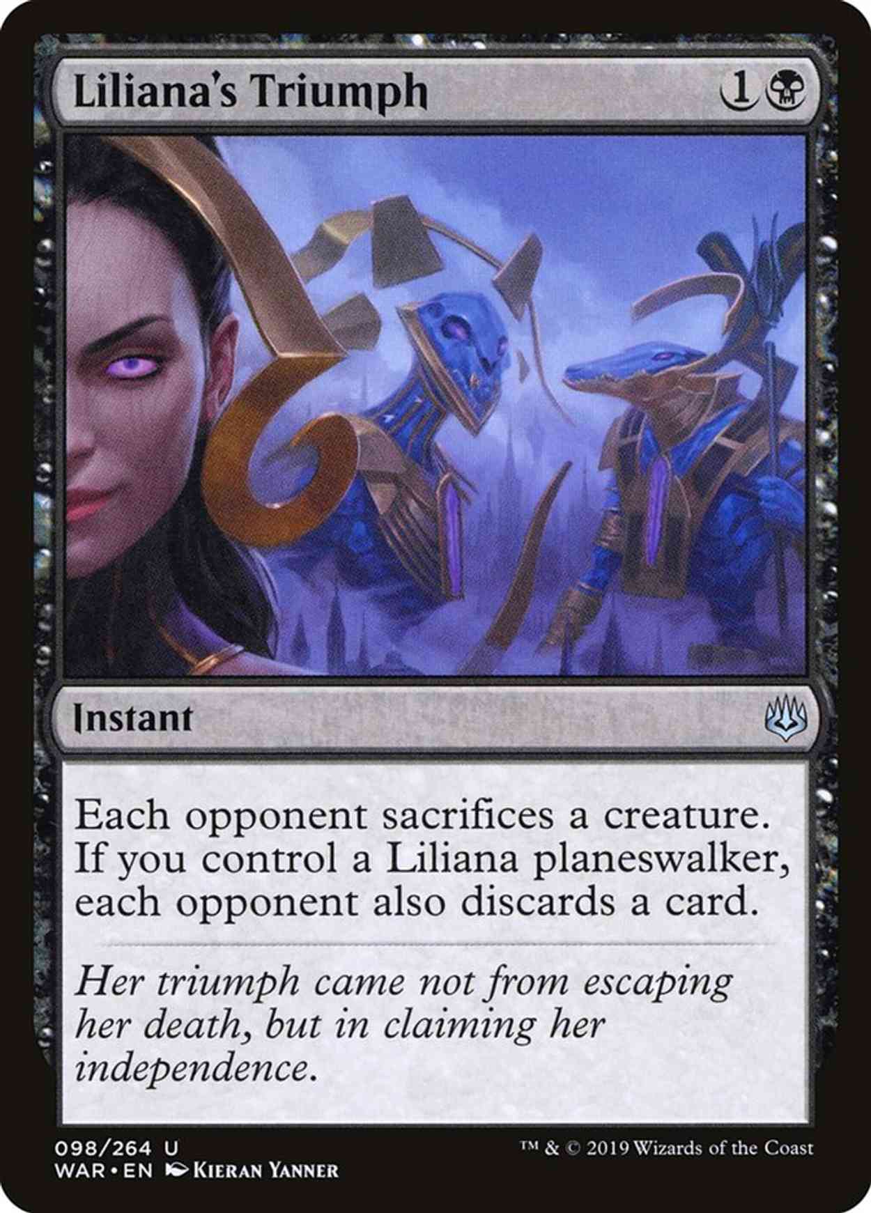 Liliana's Triumph magic card front
