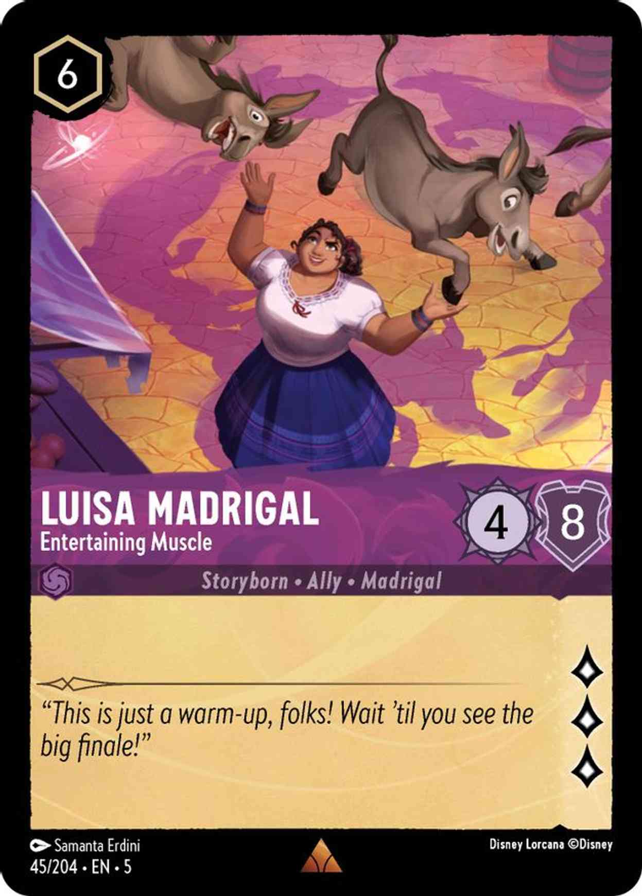 Luisa Madrigal - Entertaining Muscle magic card front