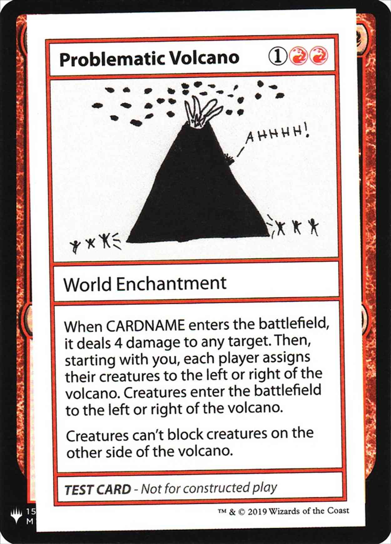 Problematic Volcano magic card front