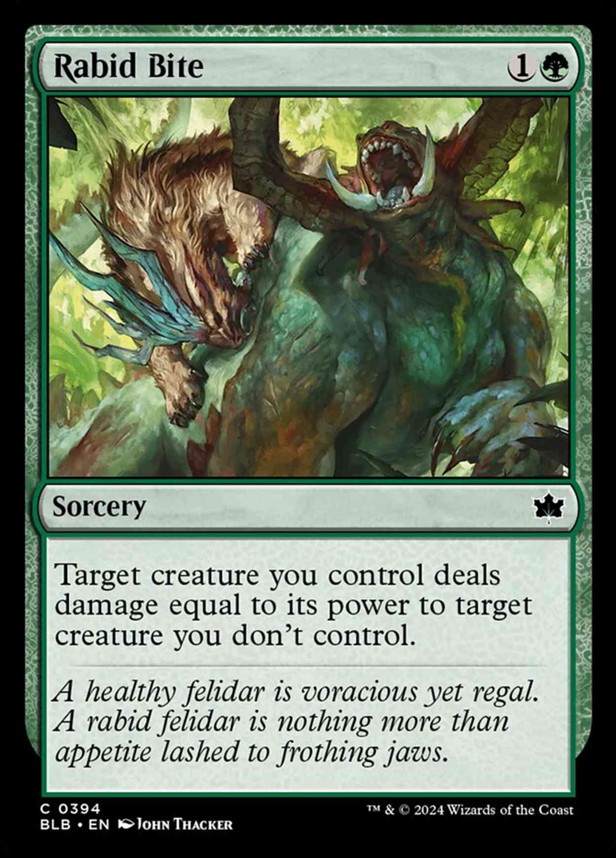 Rabid Bite magic card front