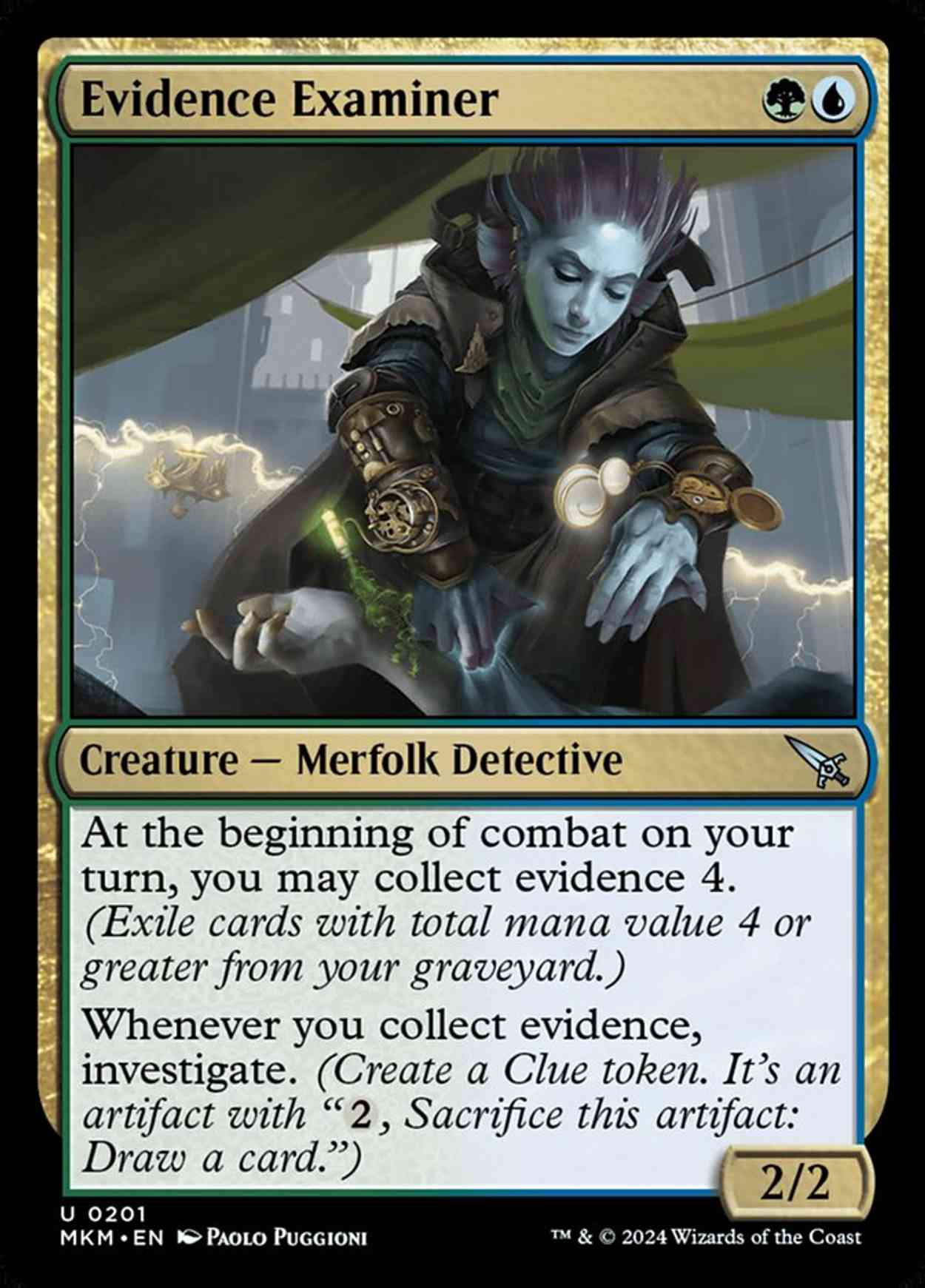 Evidence Examiner magic card front