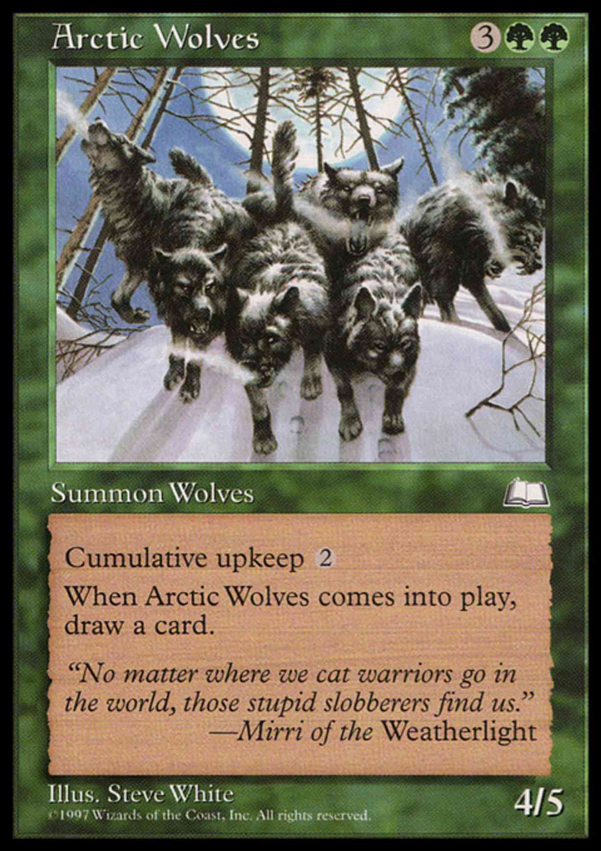 Arctic Wolves magic card front
