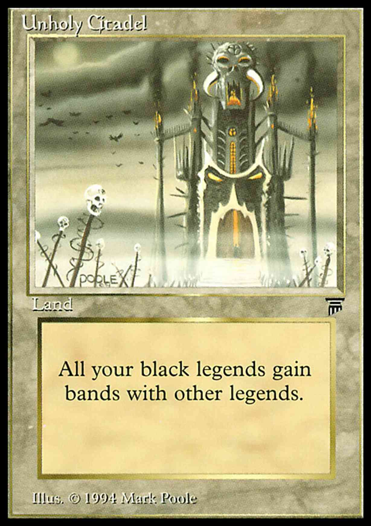 Unholy Citadel magic card front