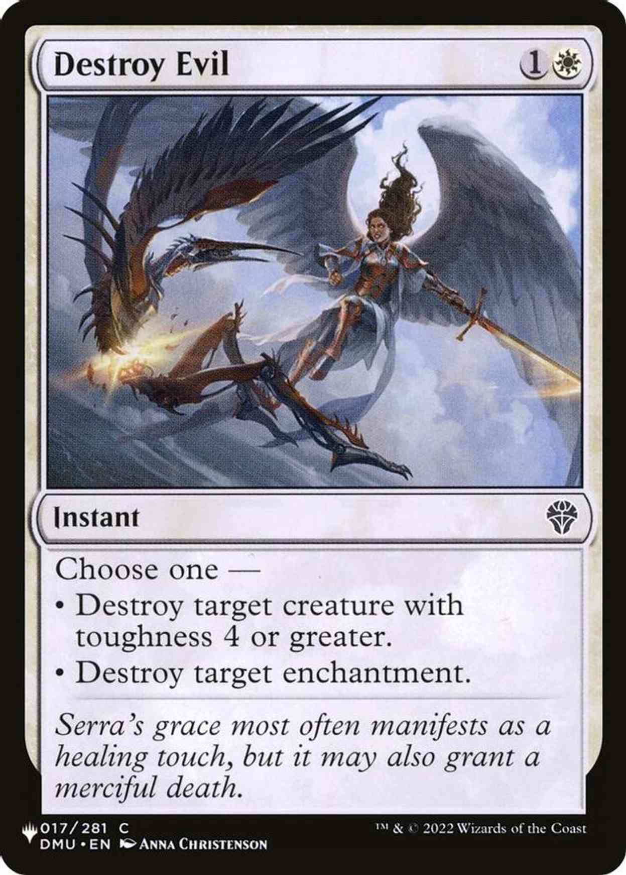 Destroy Evil magic card front