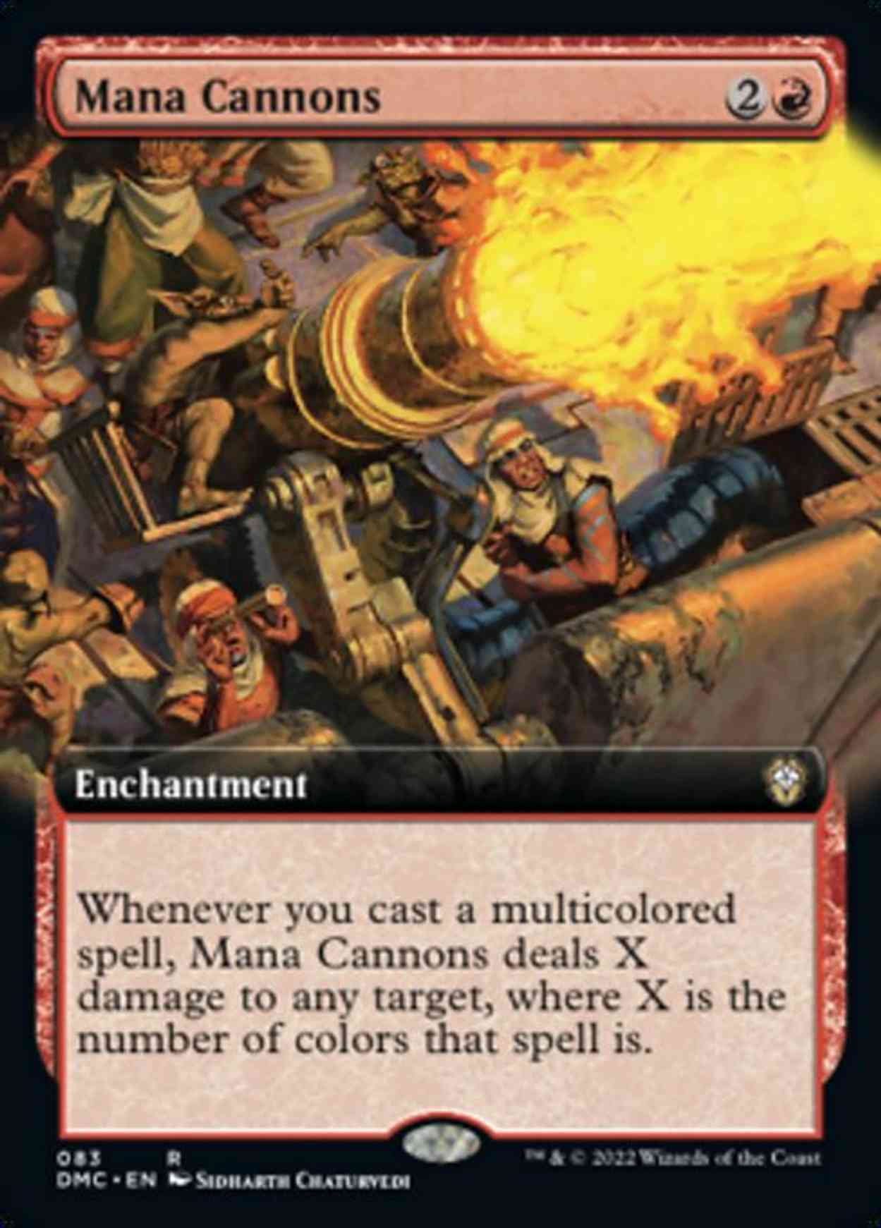 Mana Cannons (Extended Art) magic card front