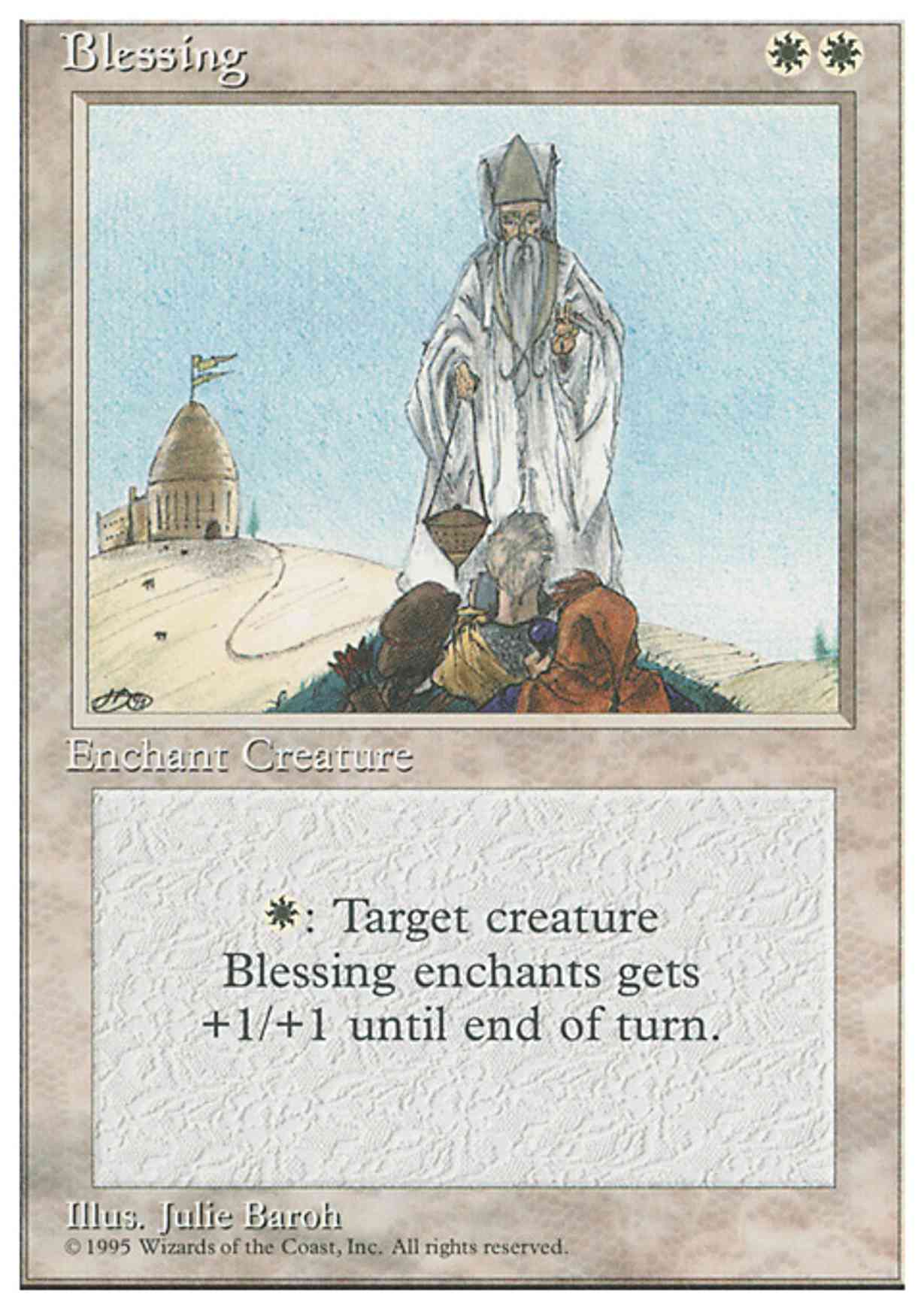 Blessing magic card front