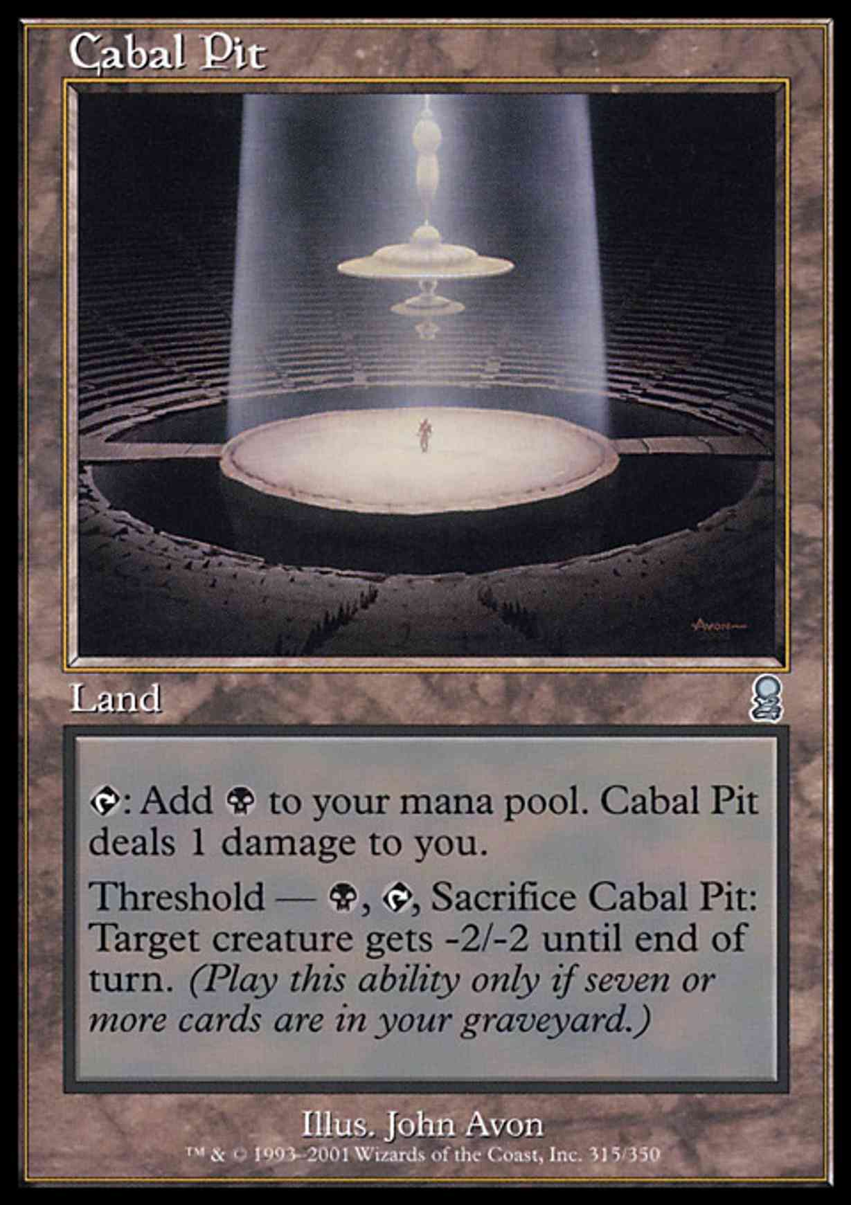 Cabal Pit magic card front