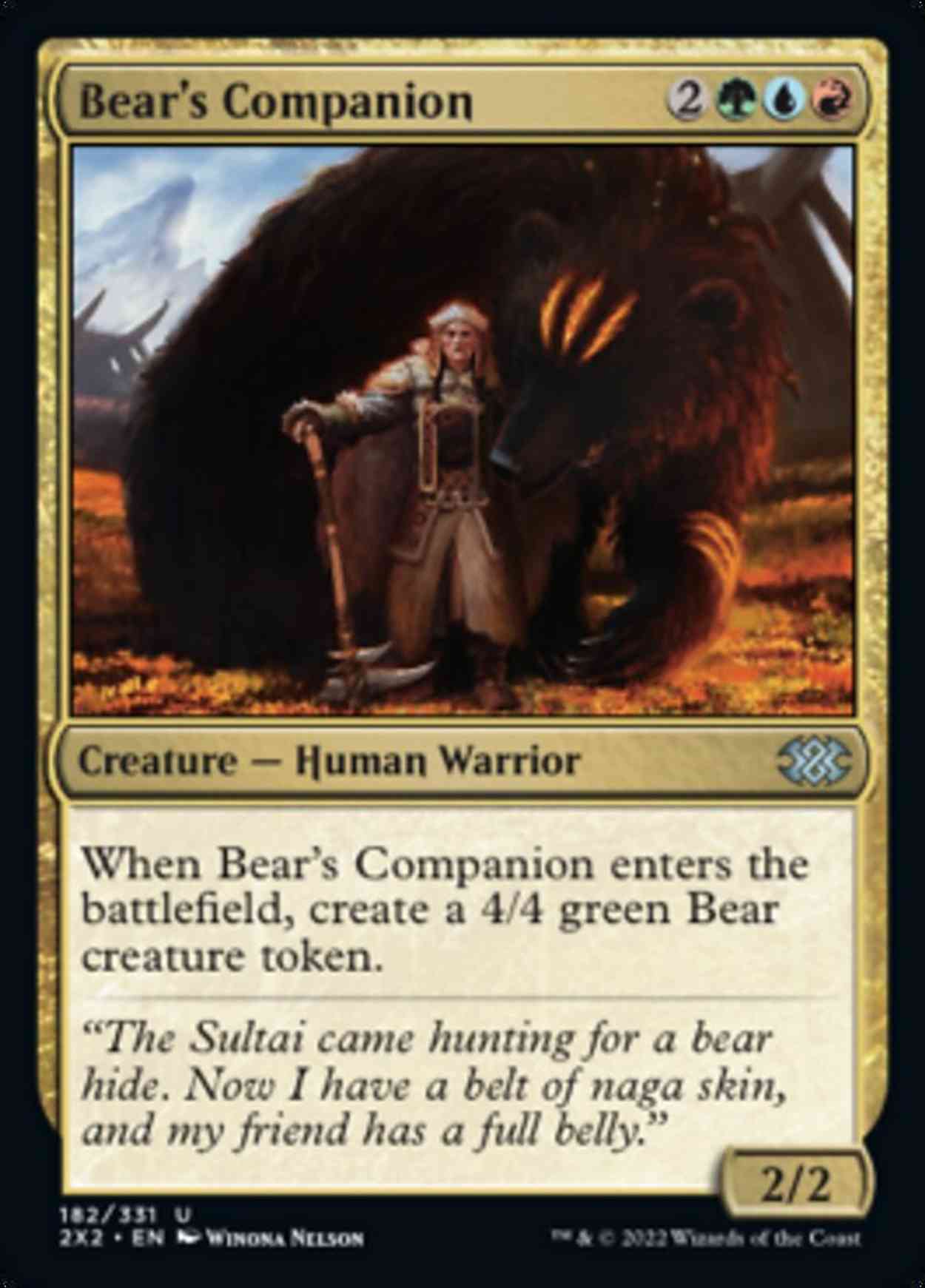 Bear's Companion magic card front