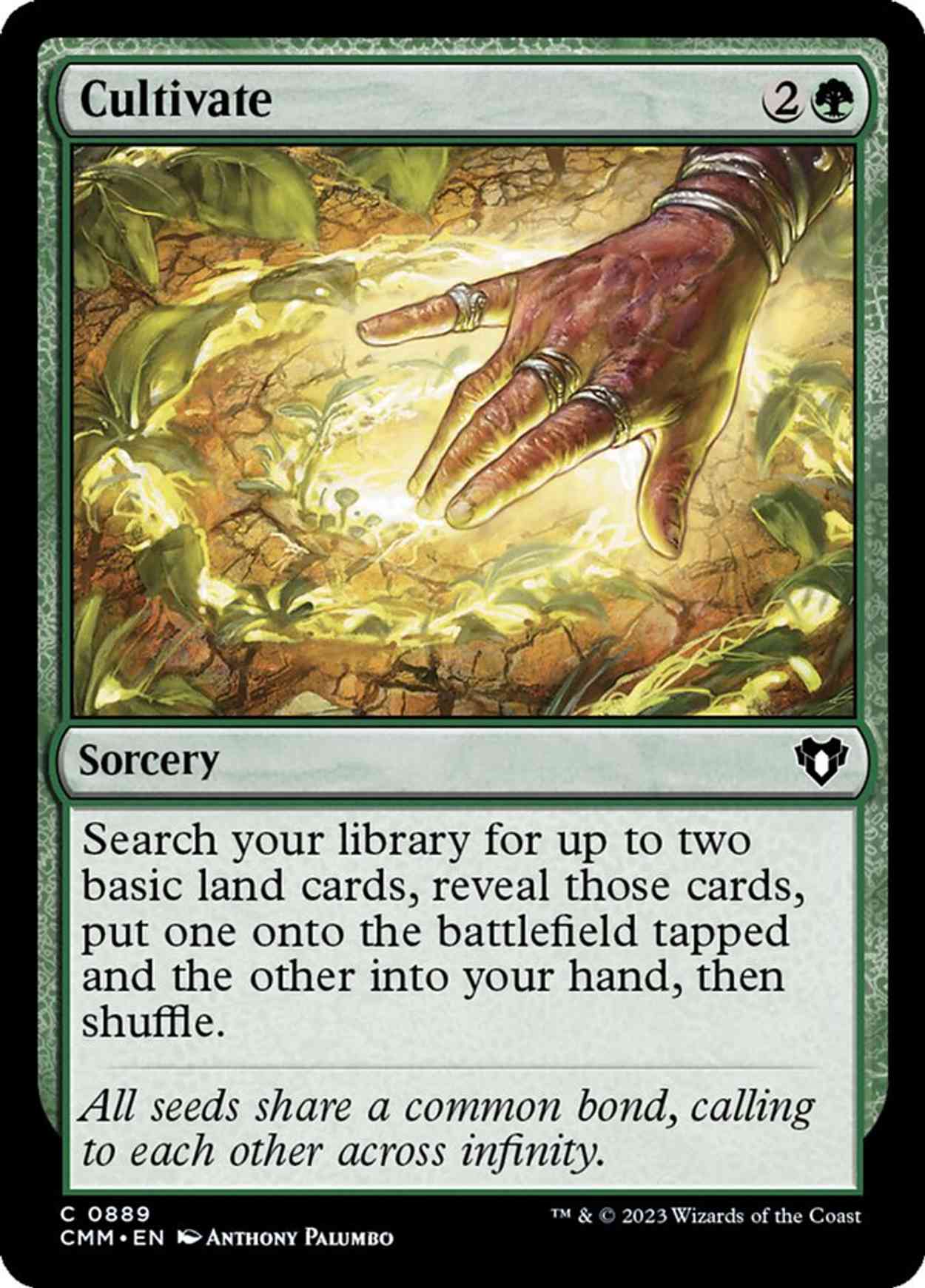 Cultivate magic card front