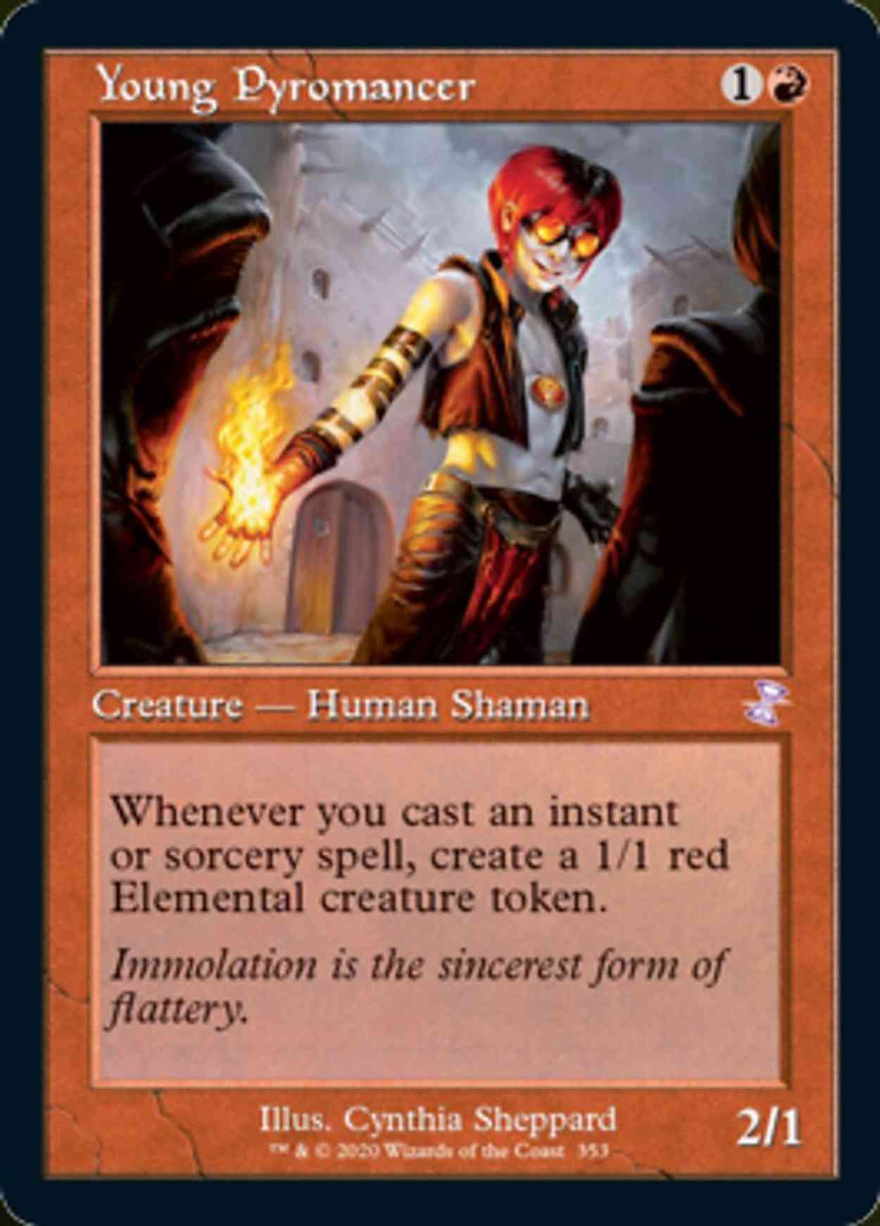 Young Pyromancer magic card front