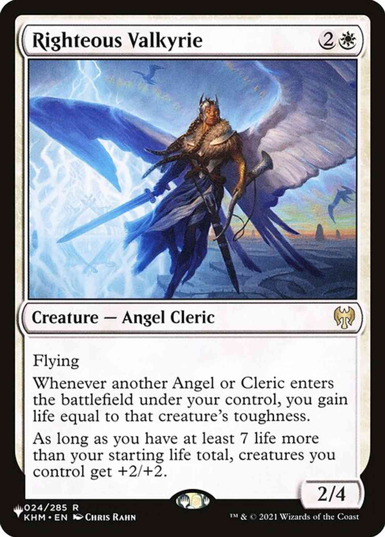 Righteous Valkyrie magic card front