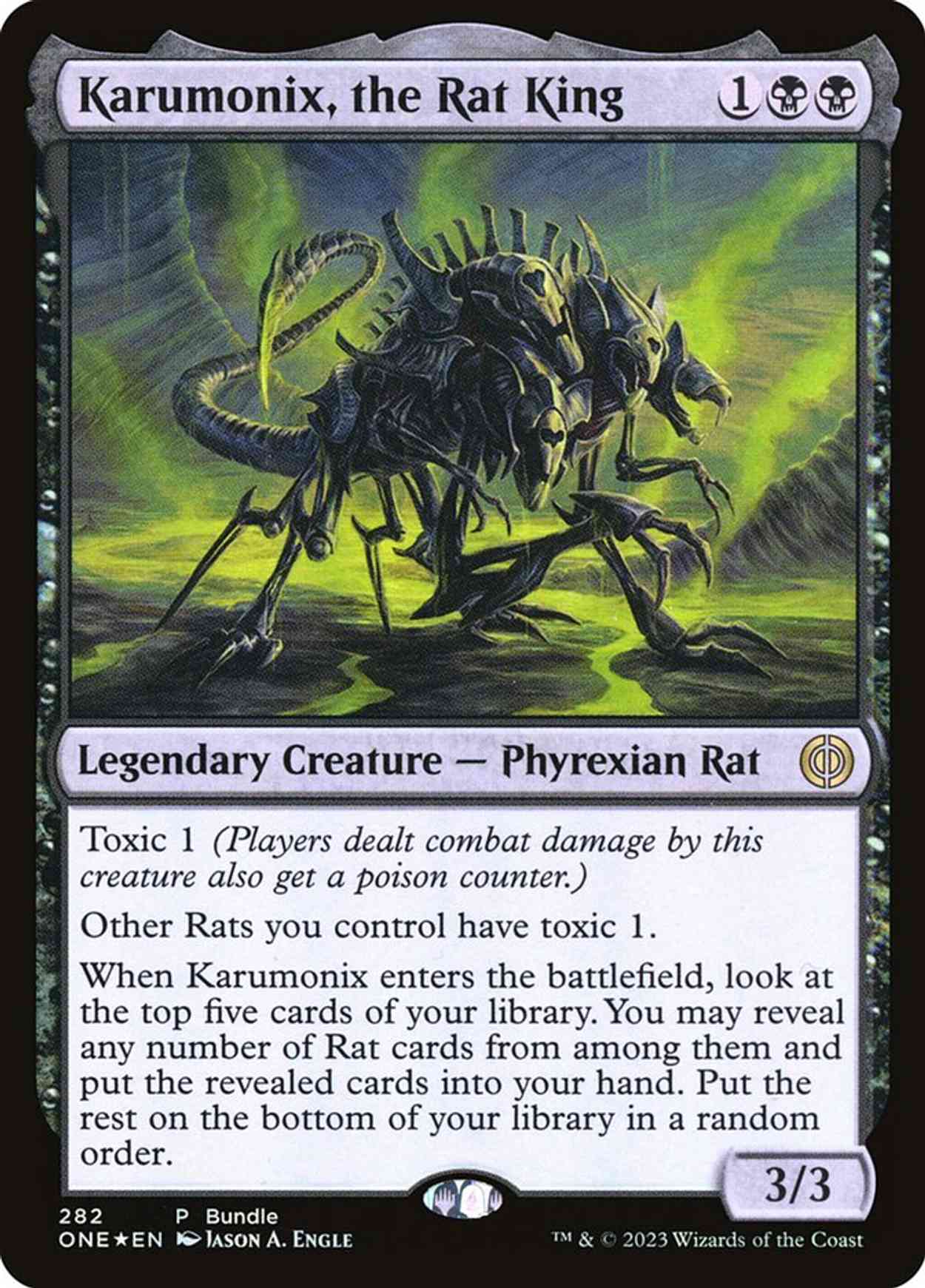 Karumonix, the Rat King magic card front