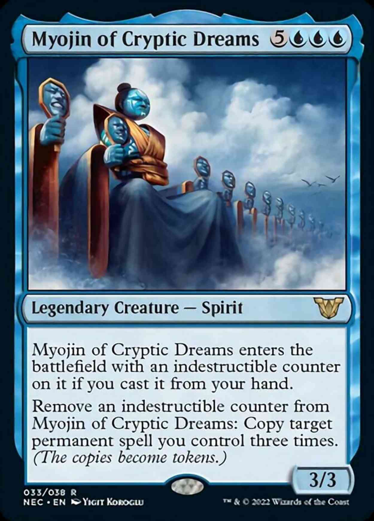 Myojin of Cryptic Dreams magic card front