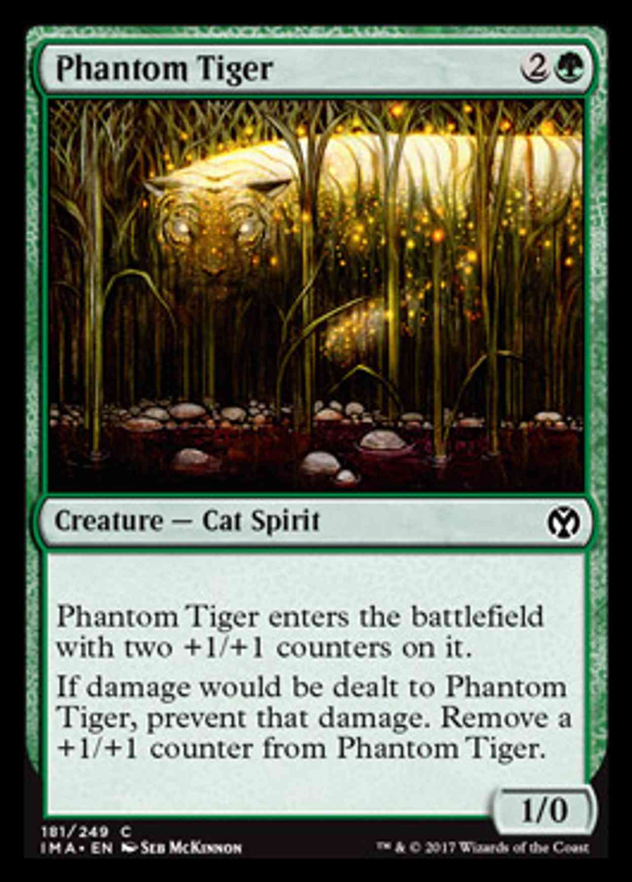Phantom Tiger magic card front