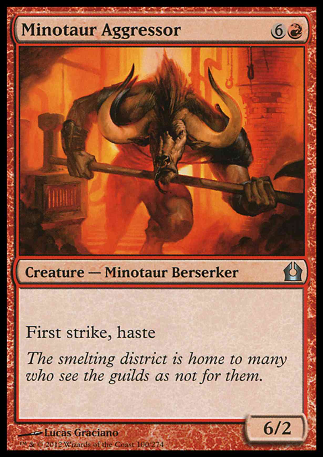 Minotaur Aggressor magic card front