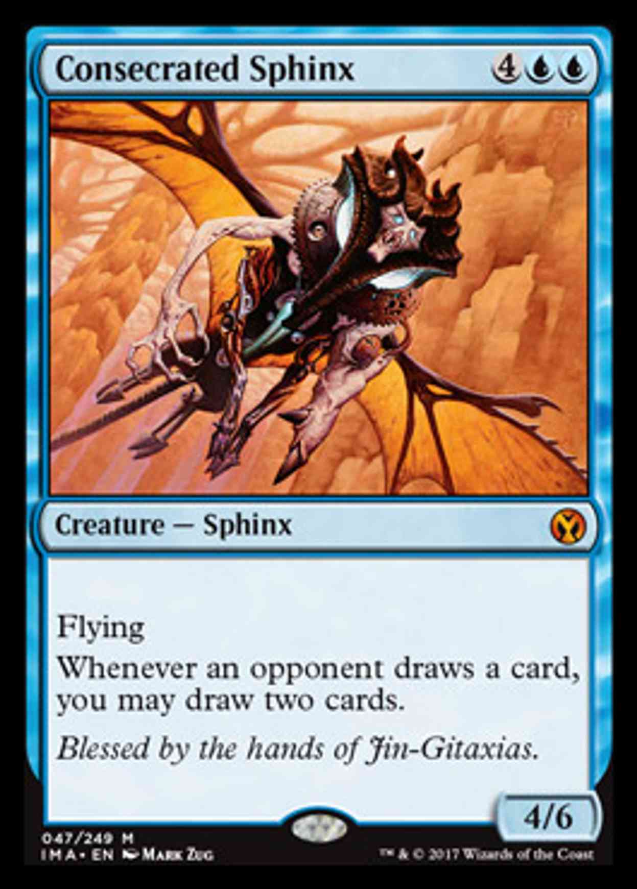 Consecrated Sphinx magic card front