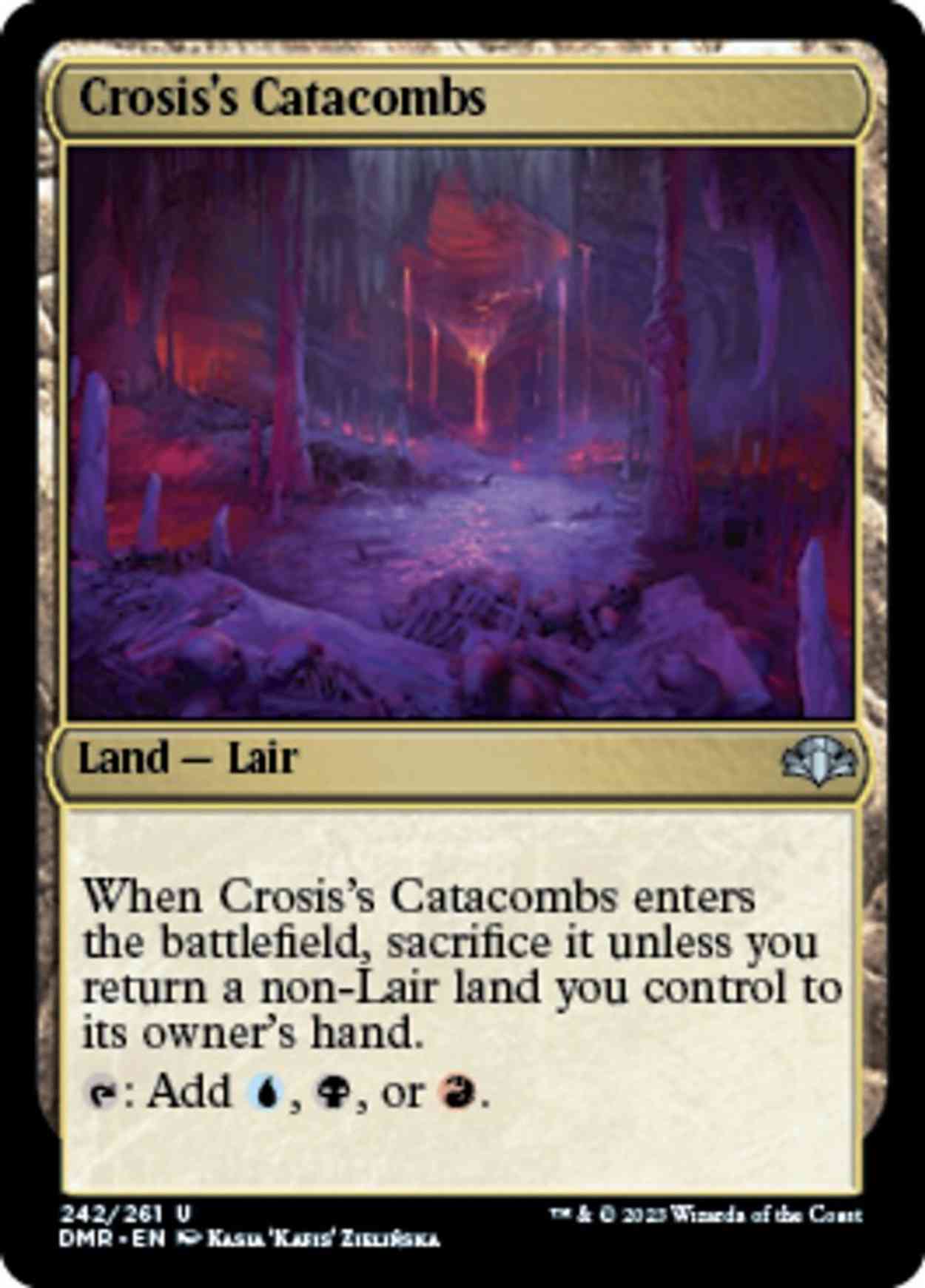 Crosis's Catacombs magic card front