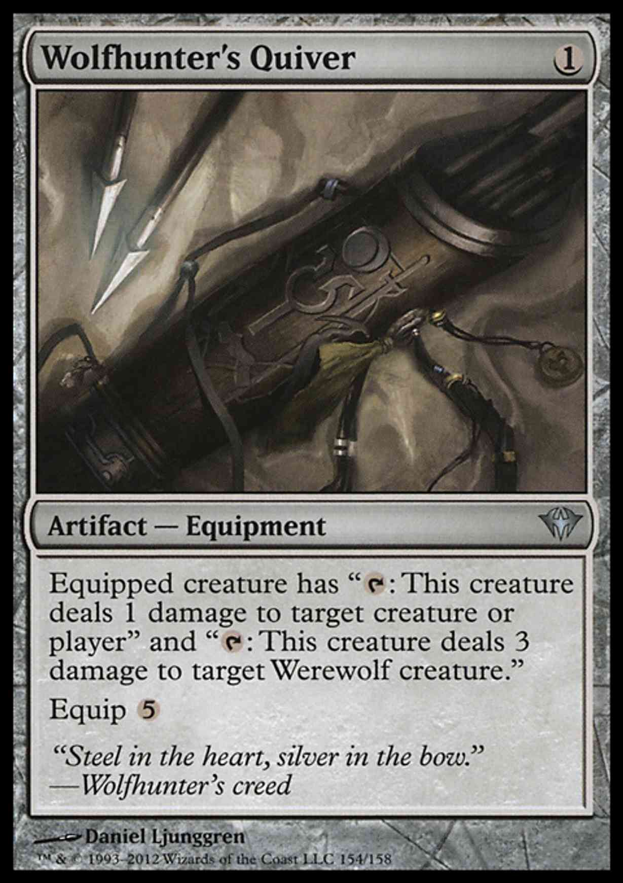 Wolfhunter's Quiver magic card front