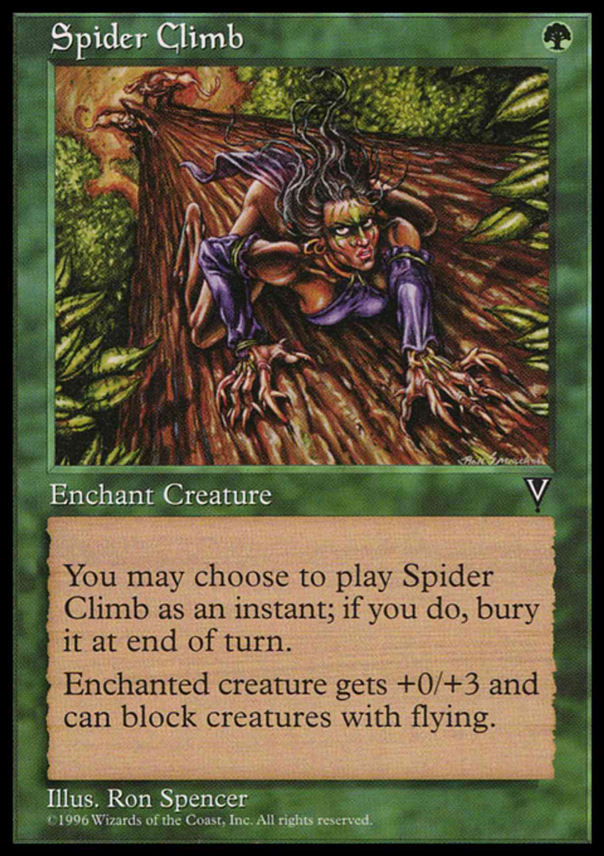 Spider Climb magic card front