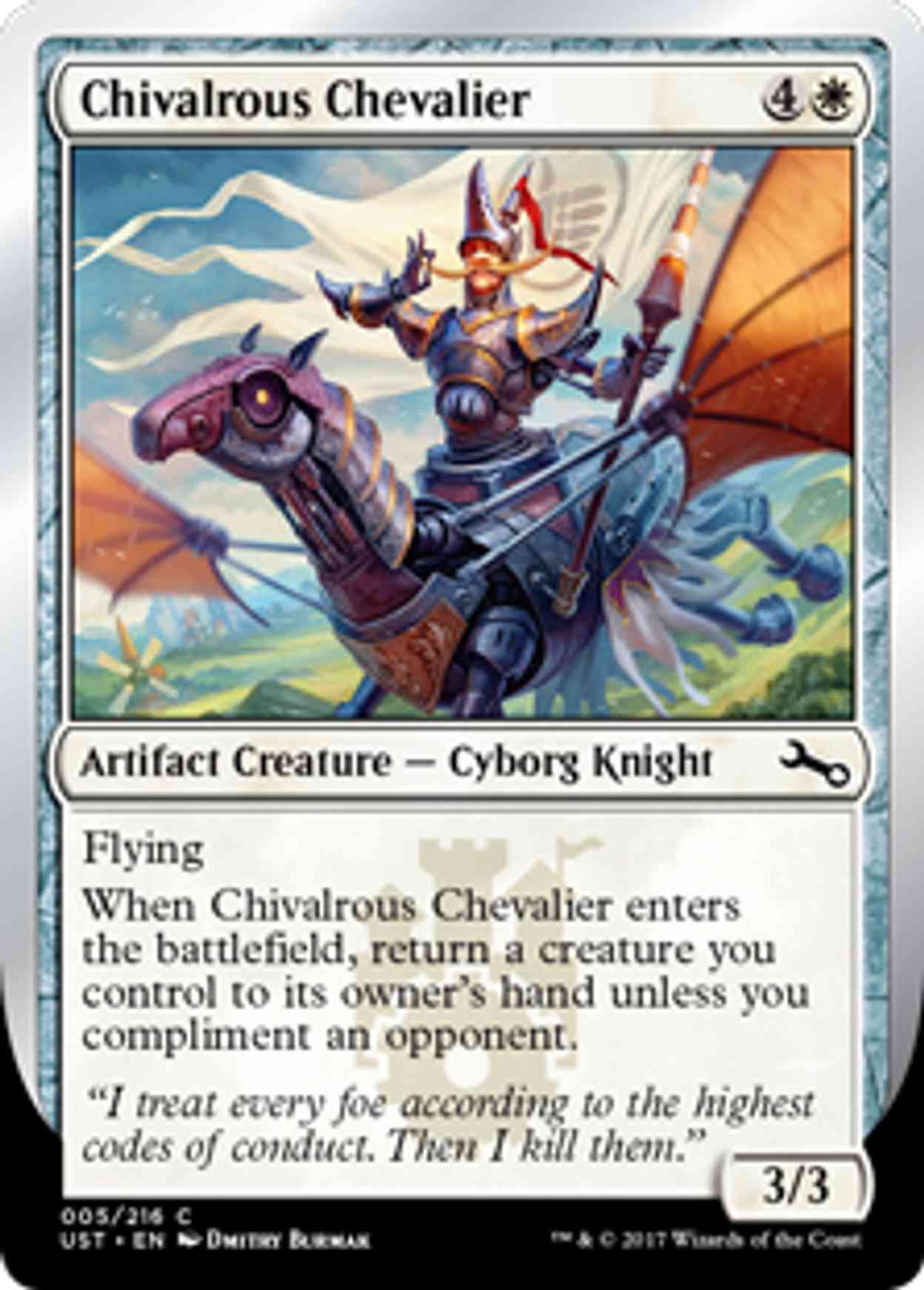 Chivalrous Chevalier magic card front