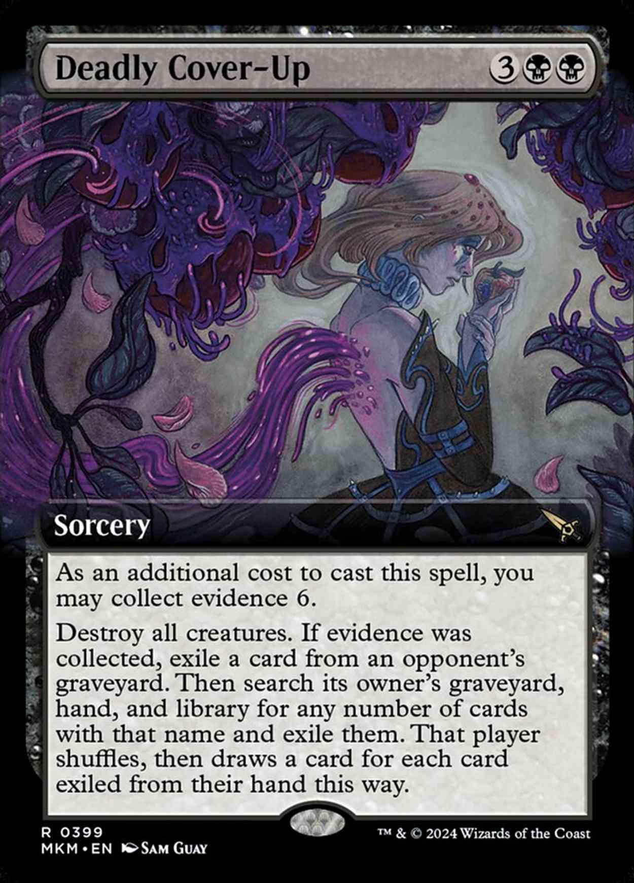 Deadly Cover-Up (Extended Art) magic card front