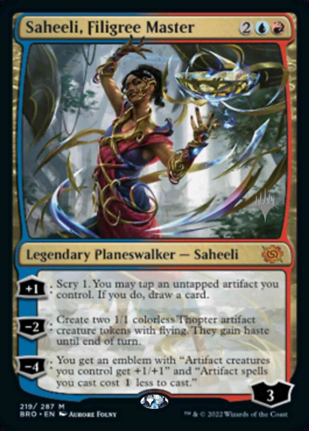 Saheeli, Filigree Master magic card front