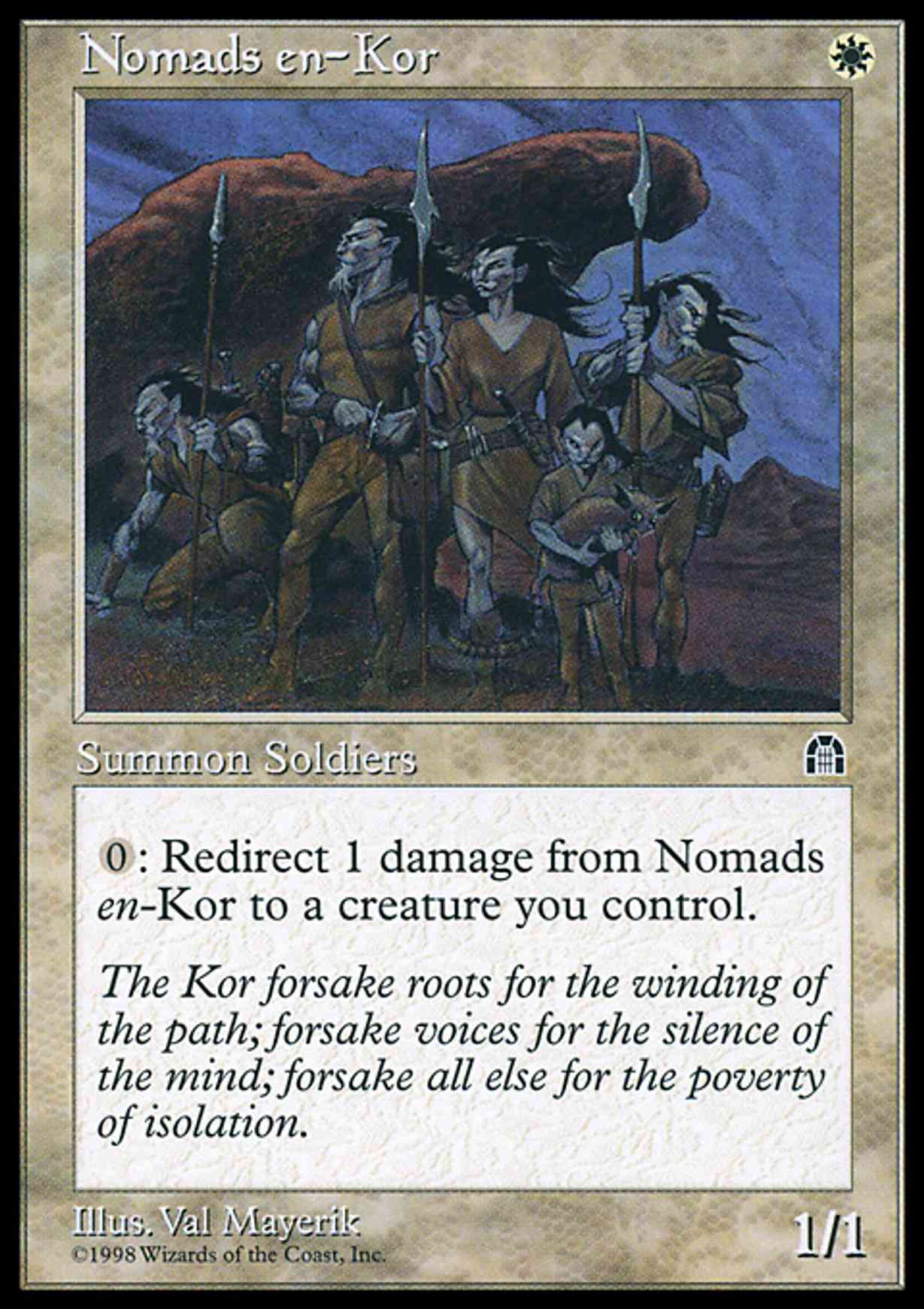 Nomads en-Kor magic card front
