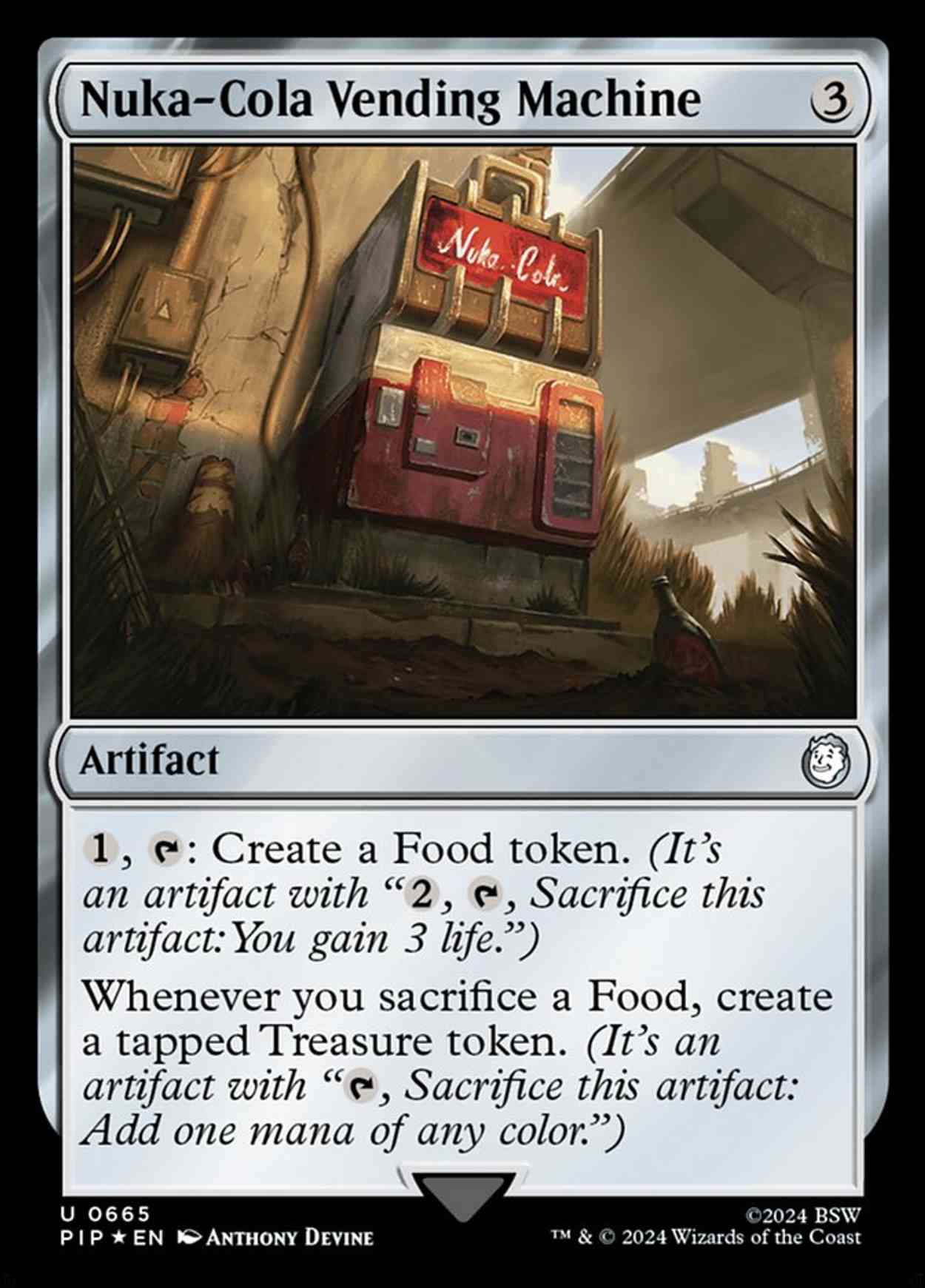 Nuka-Cola Vending Machine (Surge Foil) magic card front