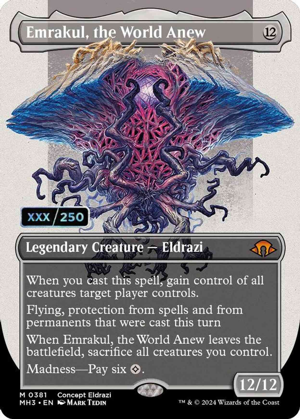 Emrakul, the World Anew (Borderless) (Serial Numbered) magic card front