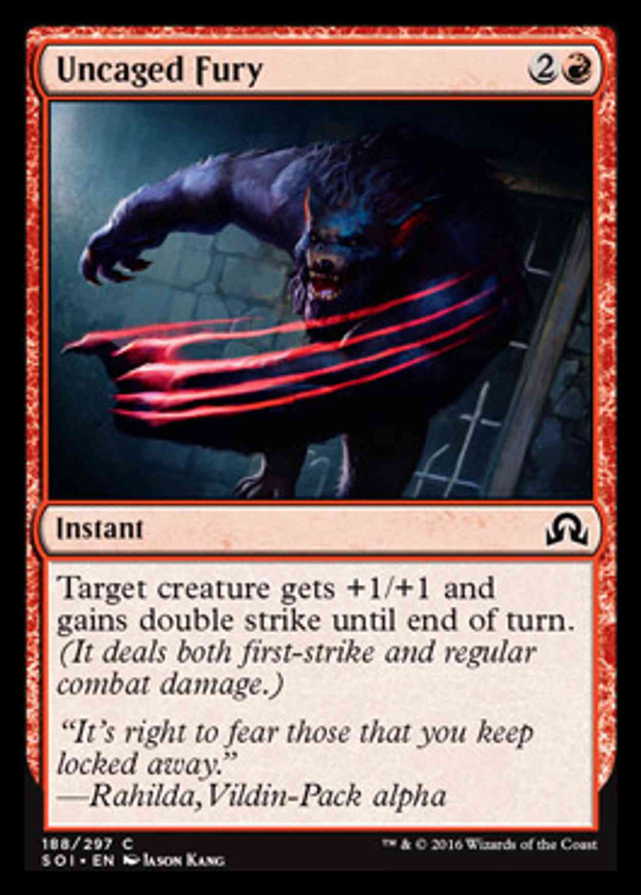 Uncaged Fury magic card front