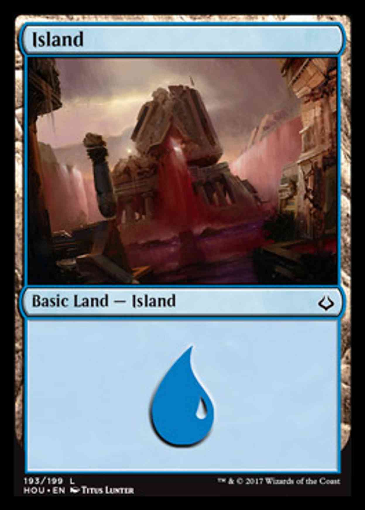 Island (193) magic card front