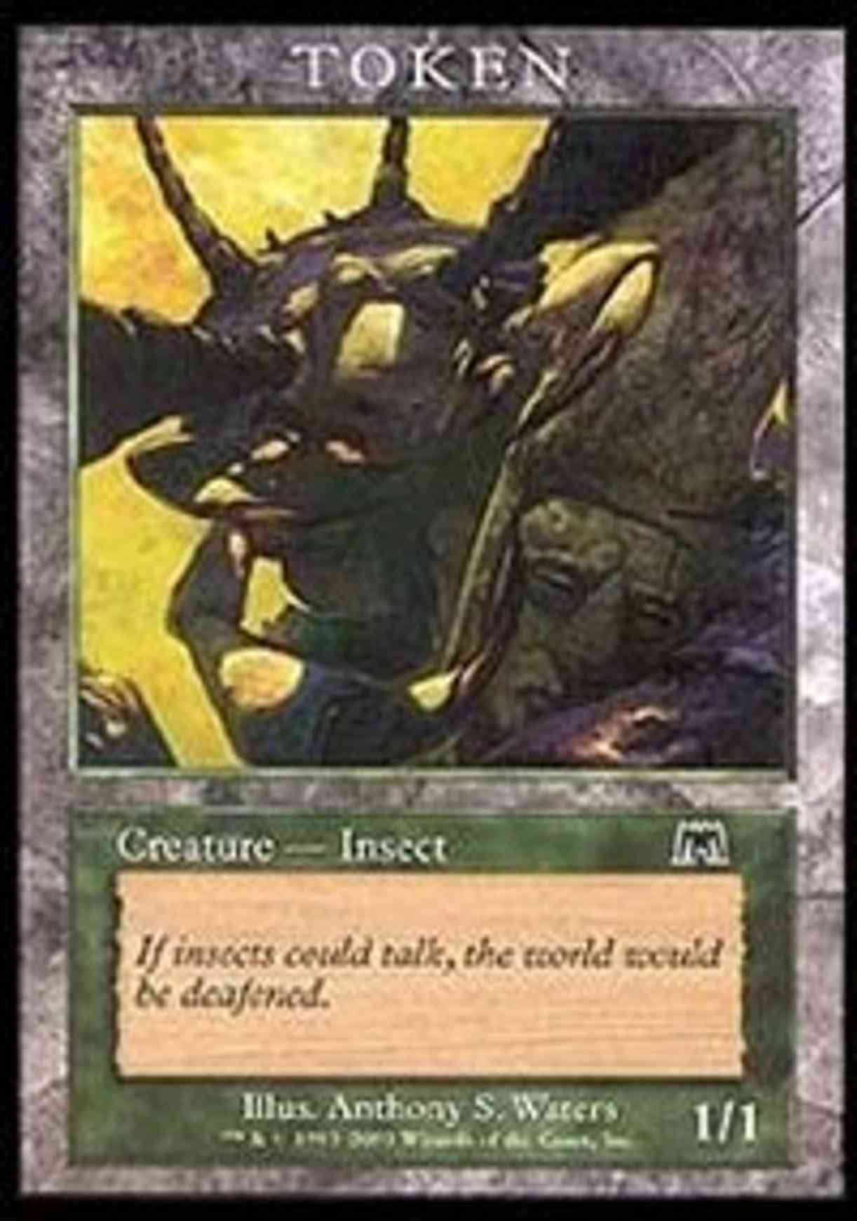 Insect Token (Onslaught) magic card front
